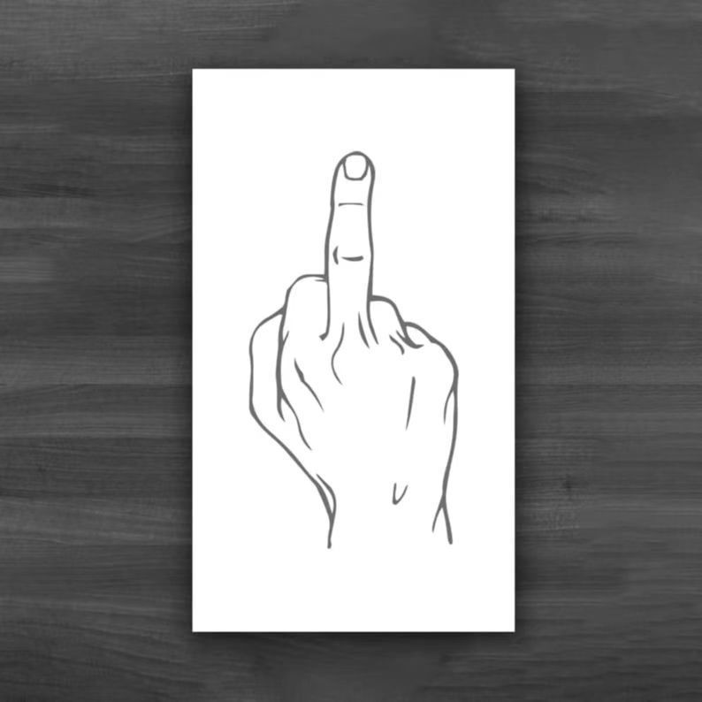 Illegal Parking Reminder Card Middle Finger Card eb3d440d a462 4731 98d1 80737fa62e71