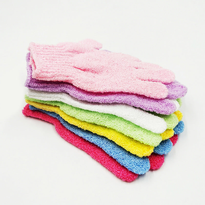 Household Bath Candy-colored Five-finger Gloves eb537ead 9033 4617 a3c4 3d67e41563e6