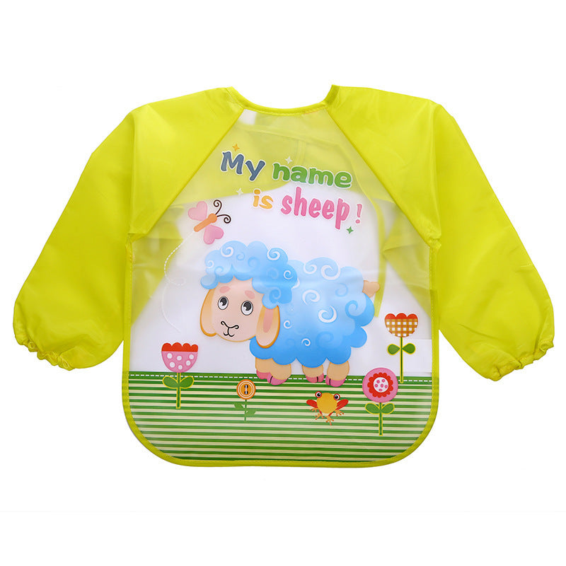 Children's Gown Long Sleeve Kids Waterproof Meal Baby Apron Painting Clothes Bib Protective Clothing eb727d4b 16c2 4e0d be0e 