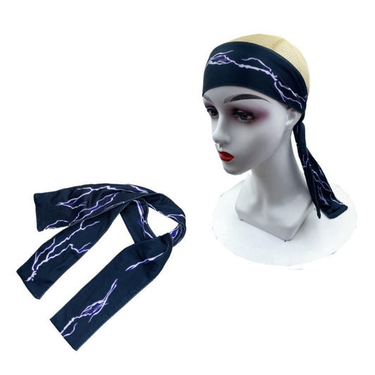 Outdoor Sports Fitness Lightning Pattern Tennis Hair Band eb72a3aa 16e0 426f a471 6357e4510a49