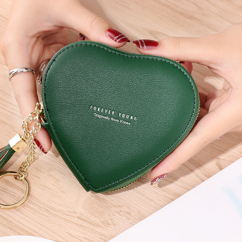Personalized Key Chain Lovely Heart-shaped Coin Bag eba6f523 b60b 4603 90e1 5d1bf89c38b8