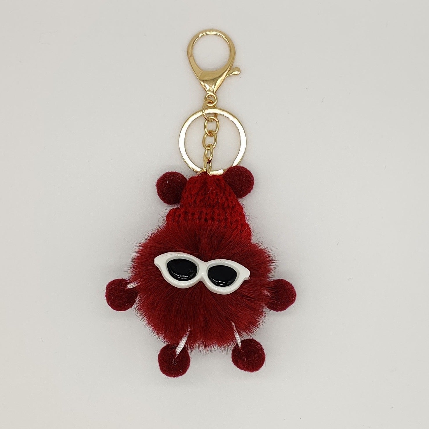 Rex Rabbit Fur Small Briquettes Elf Cute Plush Doll Pendant Keychain ebaad1b5 8773 4659 a881 3077535af743