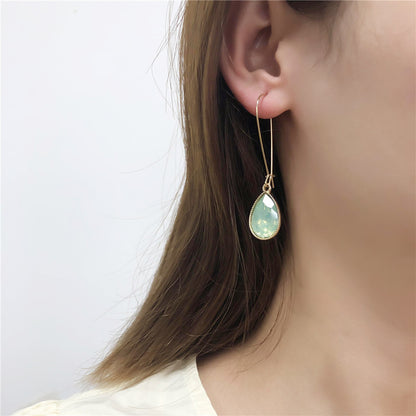 Spring And Summer Cool Water Drop Earrings ebb91346 a7d2 416b a907 39723fd4a548