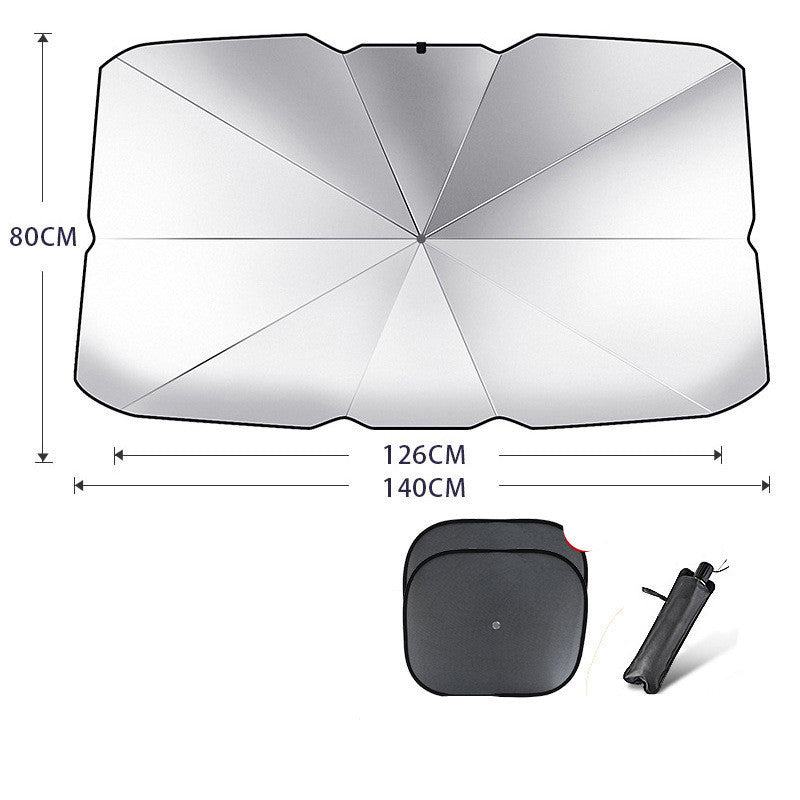 Foldable Car Windshield Sun Shade Umbrella UV Protection Heat Insulation Parasol Auto Front Window Cover Interior Protector S