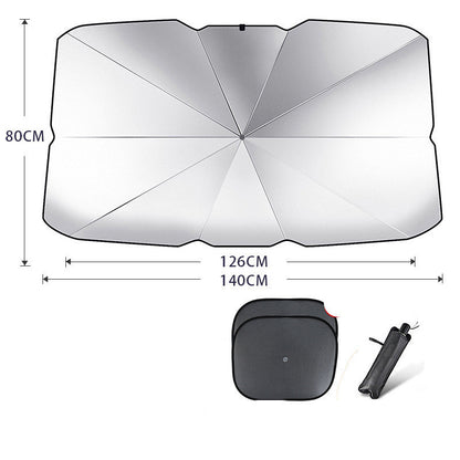 Foldable Car Windshield Sun Shade Umbrella UV Protection Heat Insulation Parasol Auto Front Window Cover Interior Protector S