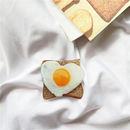 Simulation Muffin Toast Cake Epoxy Lazy Desktop Retractable Mobile Phone Holder - 图片 8