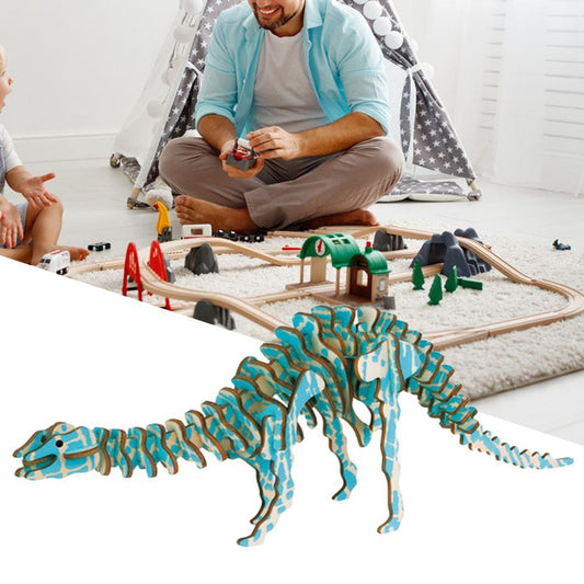 Rex Wooden 3D Puzzle Model Laser DIY Children's Puzzle Simulation Dinosaur Toys ec0932ff 8ce7 4494 a13f 736c49f40a36