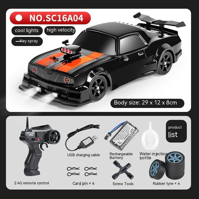 Remote Control Car Four-wheel Drive Drift Racing Car With Light Spray Boy Toy Remote Control Toy Car ec104604 a4bd 49df 880b 