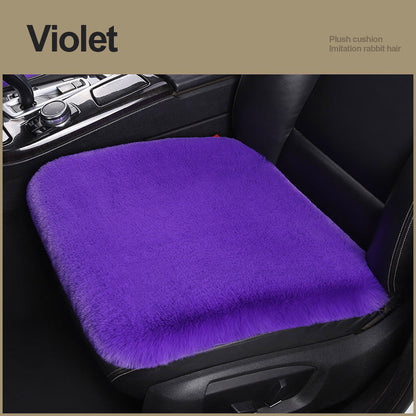 Car Seat Winter Plush Single Seat Square Cushion ec2325f6 b8a5 4b9c 88f5 baef5c469c3a
