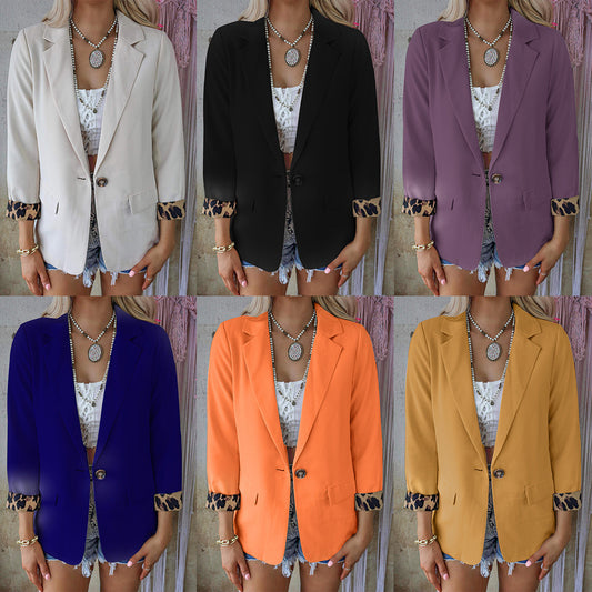Long Sleeved Cardigan Casual Suit Coat Women ec2b6208 1226 4ed5 b593 074a1a2d4e76