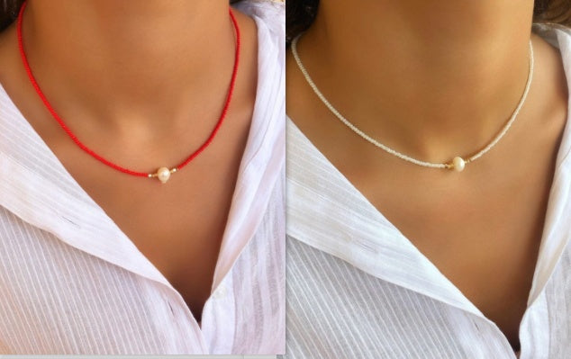 Trendy Design Colorful Necklace Rice ec325aa9 5b6c 4979 93b4 28a4feca280d