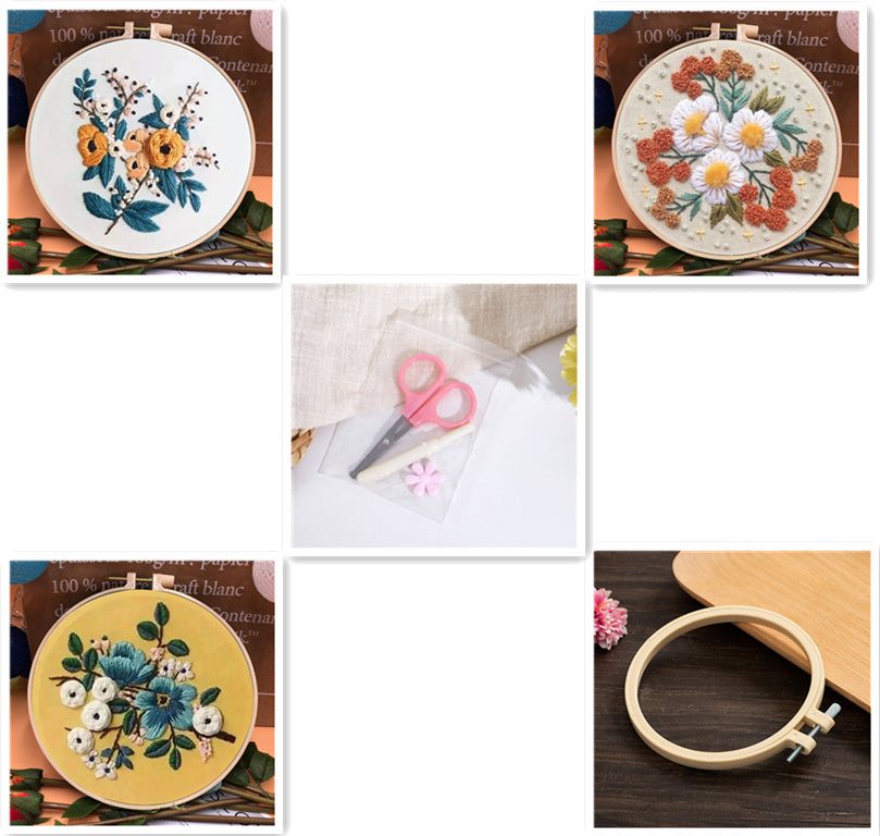 European Style Three-dimensional Fabric Embroidery Material Bag ec380dac 4852 4e6c 9587 955192fb1ec1