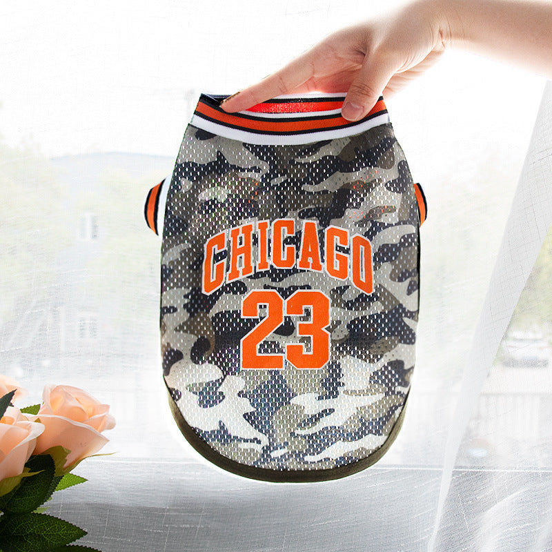 Pet Clothes Basketball Vest Large Mesh Summer Dog Clothes ec451ca1 3502 4055 ae52 9eeb3918845d
