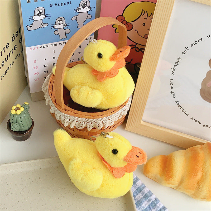 Cute Cole Duck Plush Toy Creative Yellow Little Duck Keychain Small Pendant Doll ec46ca2b 56b9 46df 9e99 11d1940e757e
