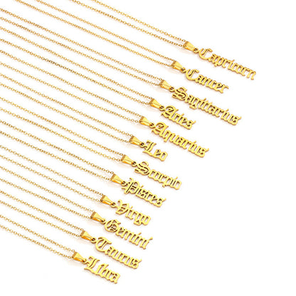 Stainless Steel Zodiac Necklace ec50ef55 4403 4528 ac72 944ee8898866