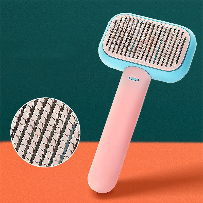New Pet Cat Dog Hair Brush Hair Massage Comb Open-Knot Brush Grooming Cleaning Tool Stainless Steel Comb ec6084db 7b09 4f92 8