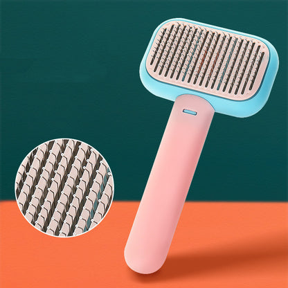 New Pet Cat Dog Hair Brush Hair Massage Comb Open-Knot Brush Grooming Cleaning Tool Stainless Steel Comb ec6084db 7b09 4f92 8