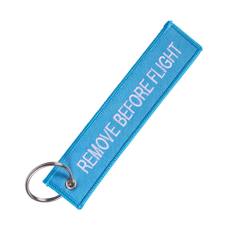 Personalized Embroidered Red Background White Keychain ec68e39a 903b 4f8a 9e9a 39d25388cd20