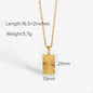 Statement Square Tarot Signet Pendant Necklace ec68e600 96e1 4e82 b5fb f9fec274e707