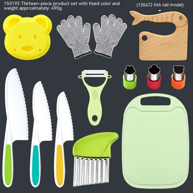 Children's Anti-cutting Gloves Cutting Board Fruit Knife ec6c170e acaa 4026 8d5e befe69fe596d trans
