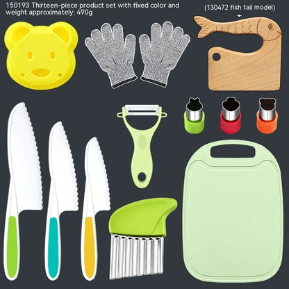 Children's Anti-cutting Gloves Cutting Board Fruit Knife ec6c170e acaa 4026 8d5e befe69fe596d trans
