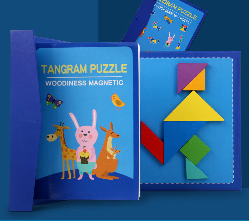Children's Wooden Magnetic Tangram Educational Toy ec719ad6 c873 4447 a2a2 91c629bfc3b2