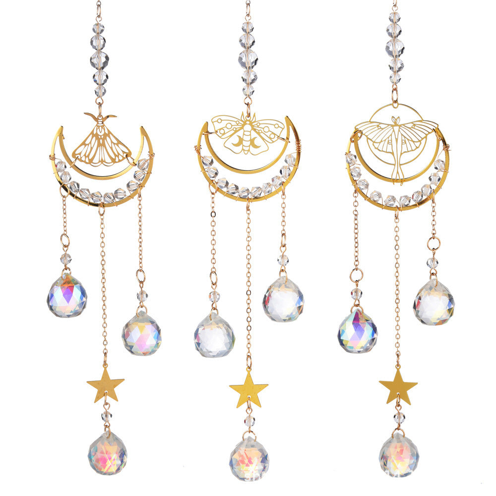Beautiful Pendant Moon Butterfly Moth Sunshine Catcher ec7226fd 5fa8 4bd7 878d 2130d1490bd7