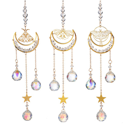 Beautiful Pendant Moon Butterfly Moth Sunshine Catcher ec7226fd 5fa8 4bd7 878d 2130d1490bd7