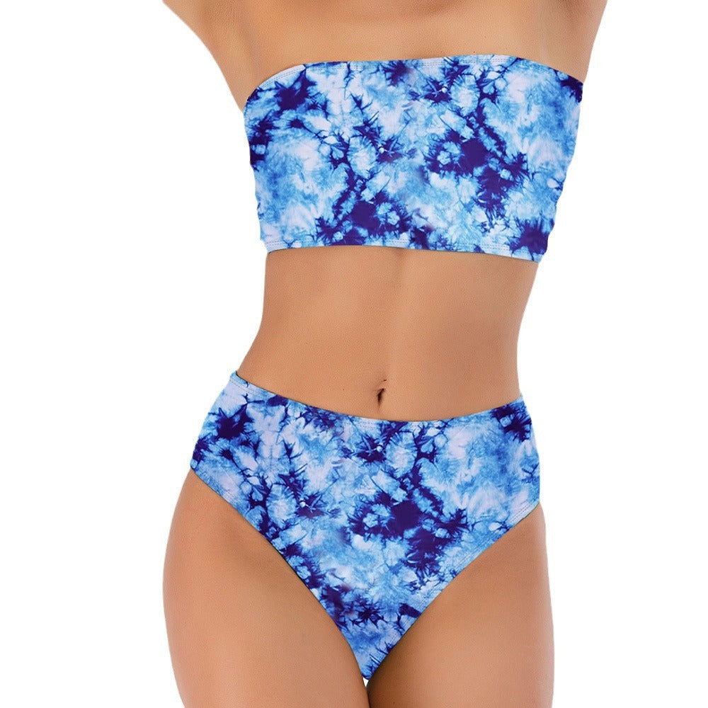 Tube Top High Waist Split Bikini ec87595f b5e0 4c42 ac76 d825b88bff63