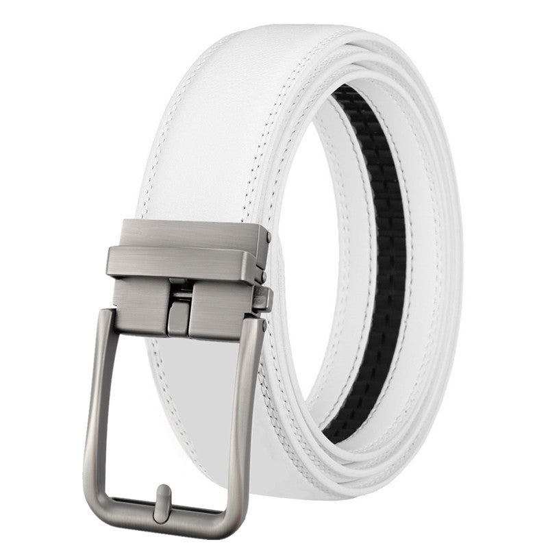 Men's Leather Belt Automatic Buckle Simple Hollow ec99fa28 bdc9 4fcf 812b ae61e3ec3793
