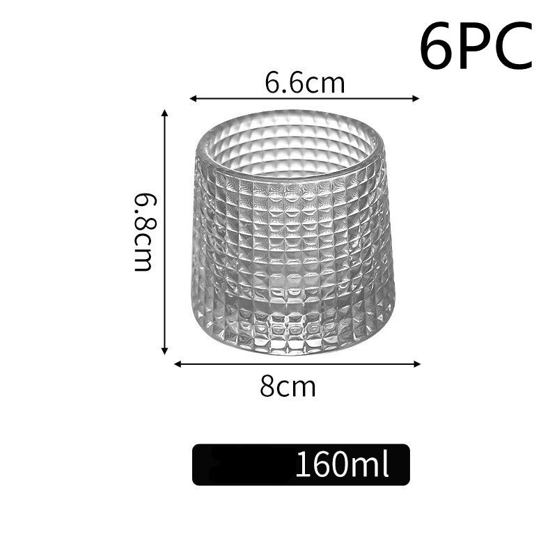 Thickened rotating tumbler whiskey glass eca17a52 fb8f 4c46 82ba 7a0e319b22f9