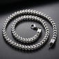 Men's Weaving Four-sided Grinding Chain European Hip Hop Square Titanium Steel Necklace Bracelet eca3992d ca6f 4b91 81ae 7f75