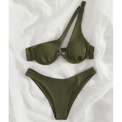 European And American Style Lns Solid Color Swimsuit ecb5b247 a29d 4ac8 964a eaae0caf50c2