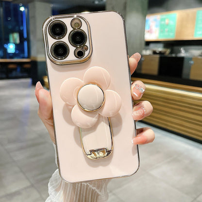 Electroplating Big Windmill Bracket All-inclusive Phone Case - 图片 10