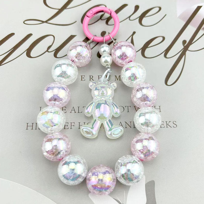 Burst Beads Luminous Bear Pendant Mobile Phone Charm ecc5cac2 4556 4683 8abb 5c8376b2de28