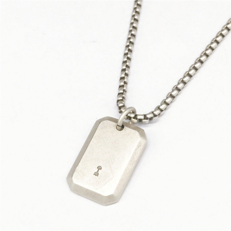 Fashion Retro Double-sided Lettering Pendant ecc7616e 7e65 40e7 bdfa 94deea91db65
