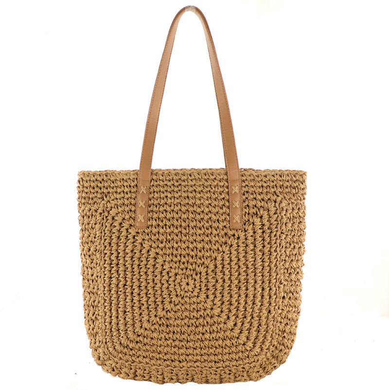 Large Capacity Straw Beach Shoulder Bag ecd74a70 f8db 42e0 bd9f 3740f37e6032