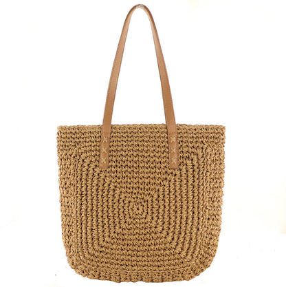 Large Capacity Straw Beach Shoulder Bag ecd74a70 f8db 42e0 bd9f 3740f37e6032