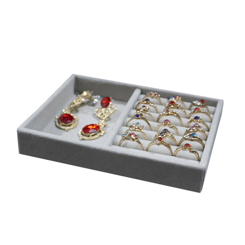 Jewelry storage box flannel earrings jewelry box storage box ece8af49 d5d5 4a51 9b4f 7a02c7335999
