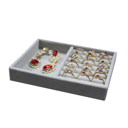 Jewelry storage box flannel earrings jewelry box storage box ece8af49 d5d5 4a51 9b4f 7a02c7335999