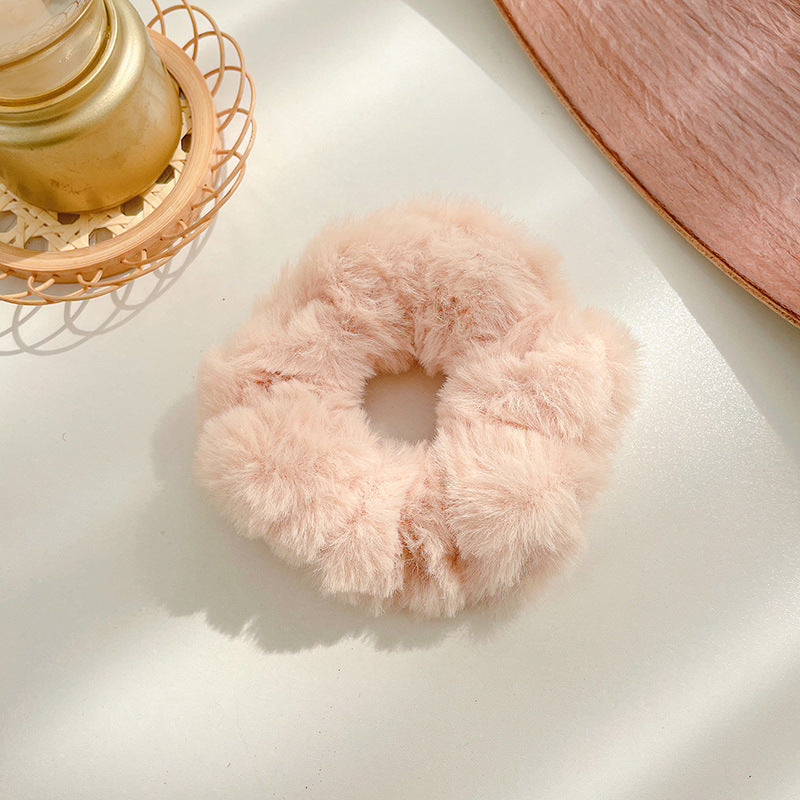 Winter Plush Pork Intestine Hair Ring eceae38d d2bc 4a17 a6d3 7296d570fbaa