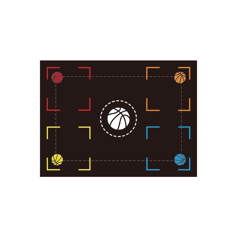 Basketball Training Mat Indoor Step Positioning Step Point Control Ball Step Mat Indoor Ball Control Training Dribbling Drill