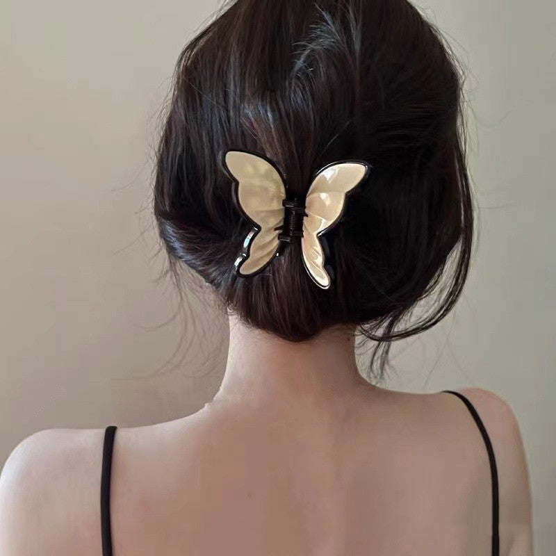 Vintage French Acrylic Butterfly Clasp ed0c50ee 88f7 4274 9629 c6b21832113c