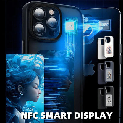 E-ink Screen Phone Case Unlimited Screen Projection Personalized Phone Cover Battery Free New Designer Luxury Phone Case ed38