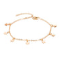 Double-layered anklet Retro beach ball chain heart-shaped anklet ed545456 e25b 4b9b 9573 32371dbc0d1f