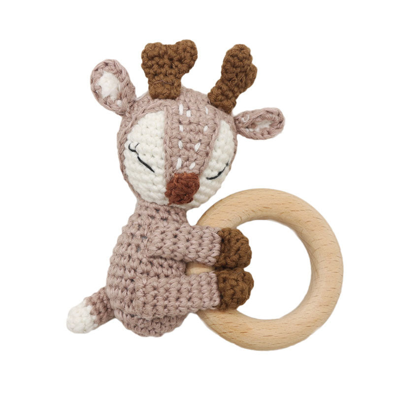 Handmade Crochet Fox Elk Rattle Toy Baby Molar Teether ed56bc5f c8d1 4aea a1b1 2c61f9d90eb2