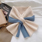Sweet Color-blocked Knitted Scarf For Women Autumn And Winter Warm Versatile Fashion Scarf For Girls ed8b4b85 ee8b 4106 8bdb 