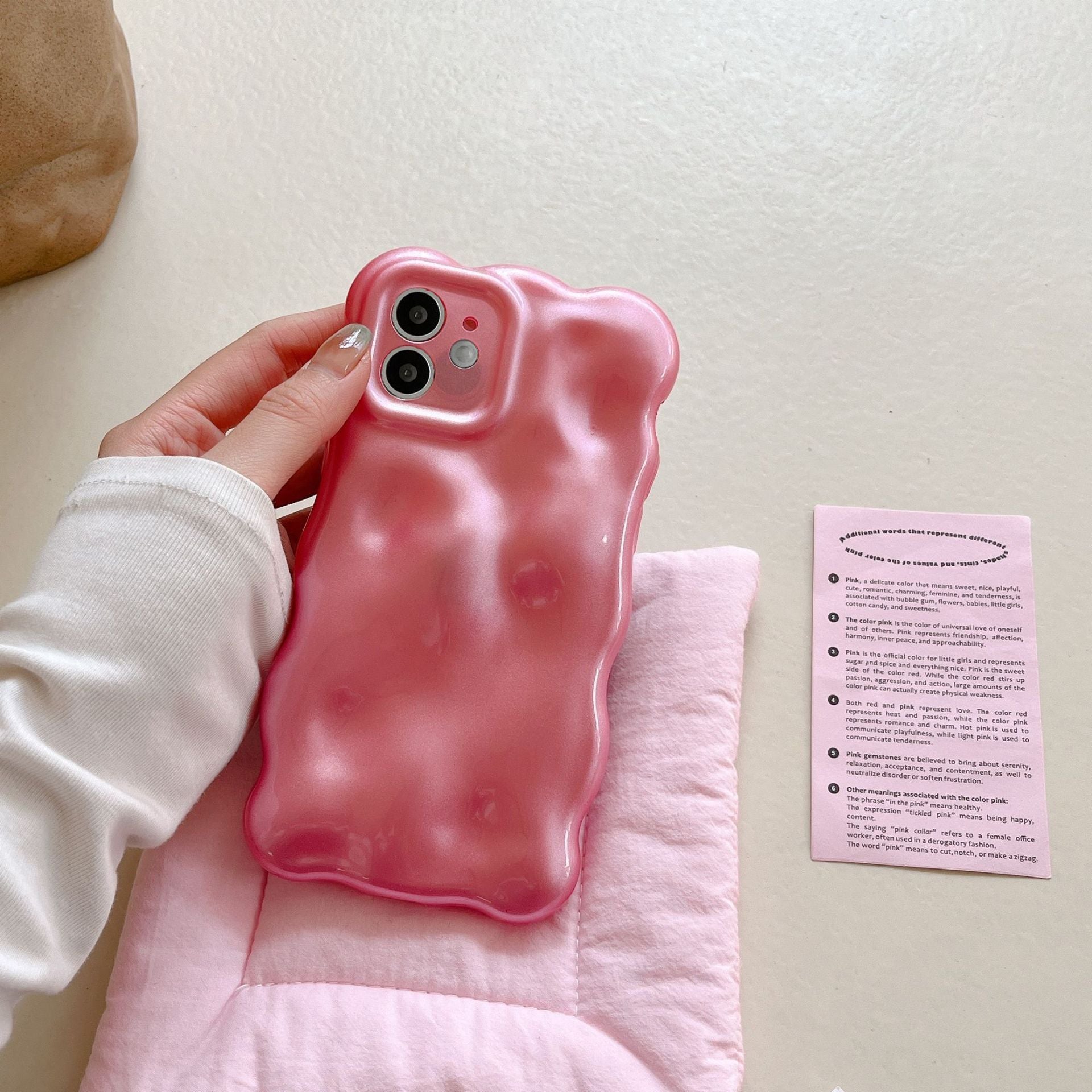 Korean Ins Solid Color Macaron Suitable For 14pro Max Phone Case - 图片 2