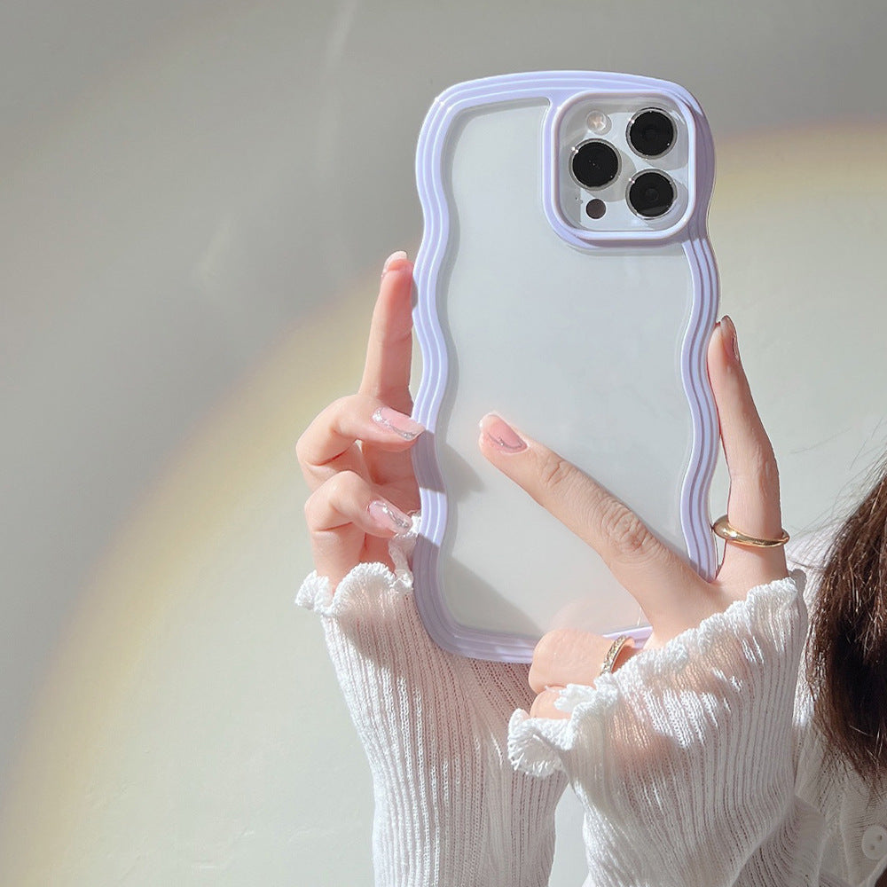 Wave Border Mobile Phone Case Solid Color Simple Candy Color ed9e4e0f fe08 4c9d a2ab 5293a28d6cf8