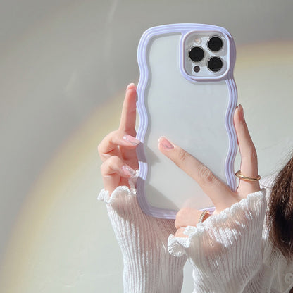 Wave Border Mobile Phone Case Solid Color Simple Candy Color ed9e4e0f fe08 4c9d a2ab 5293a28d6cf8